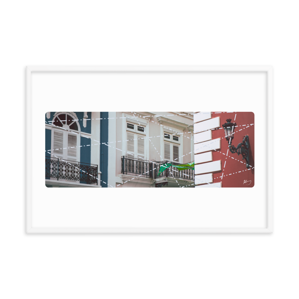 "CALLE DE LA FORTALEZA" - Framed poster