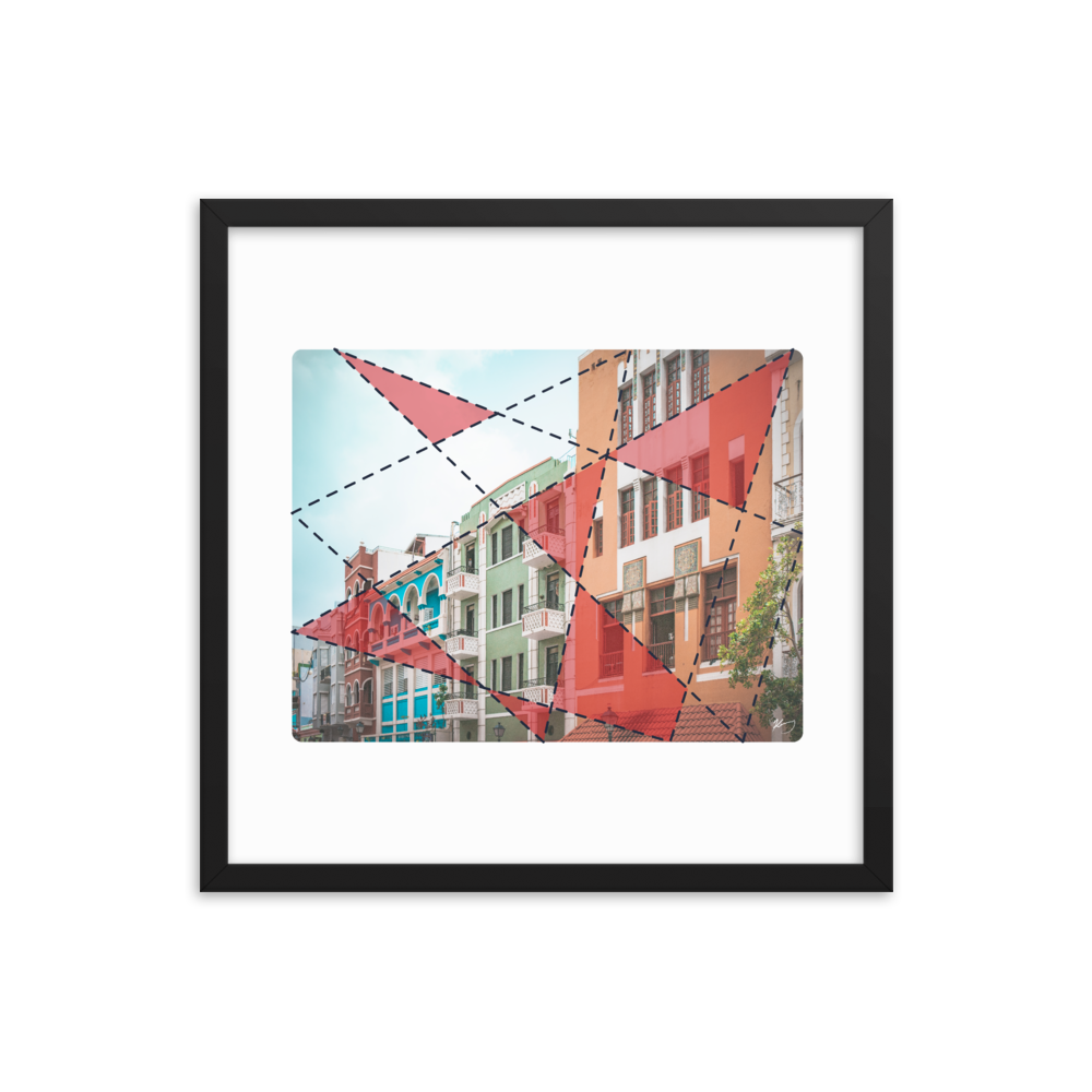 "RECINTO SUR" - Framed poster