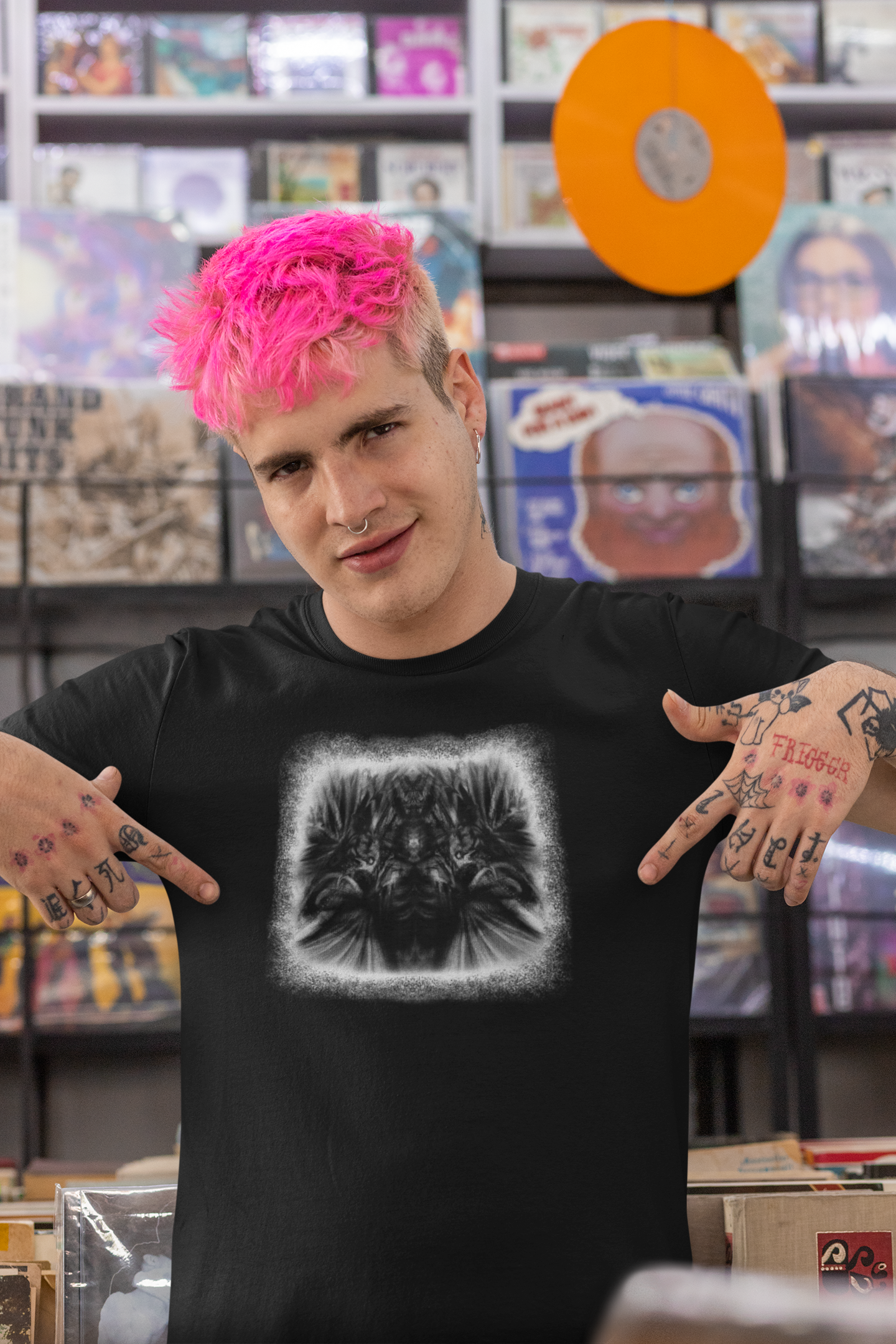 "LEO"  Black Unisex t-shirt