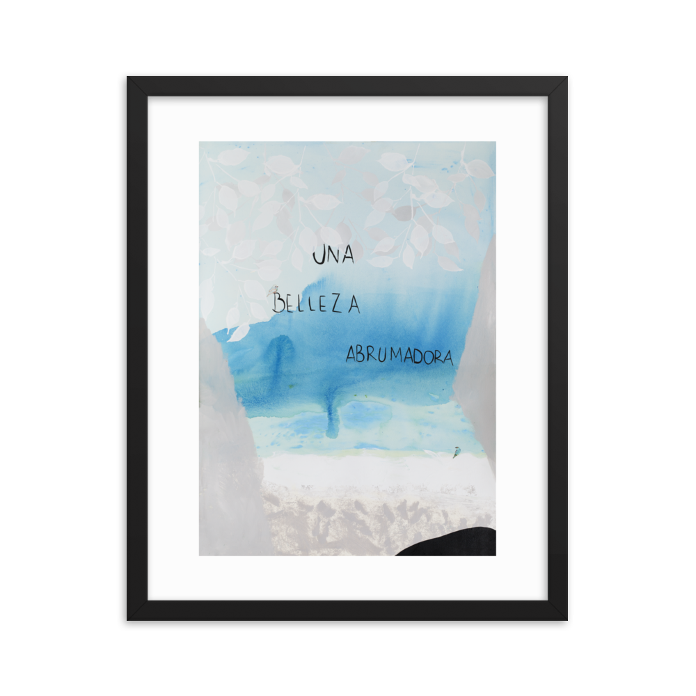 "EL MAR Y YO" - Framed poster