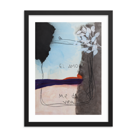 "AVE SOBRE MI" - Framed poster