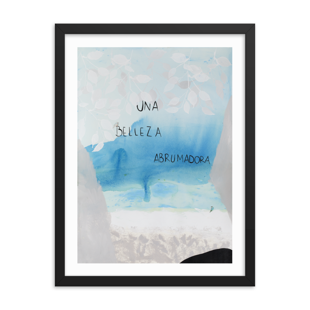 "EL MAR Y YO" - Framed poster