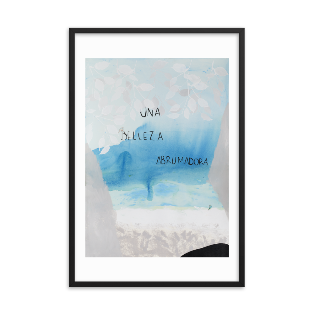 "EL MAR Y YO" - Framed poster
