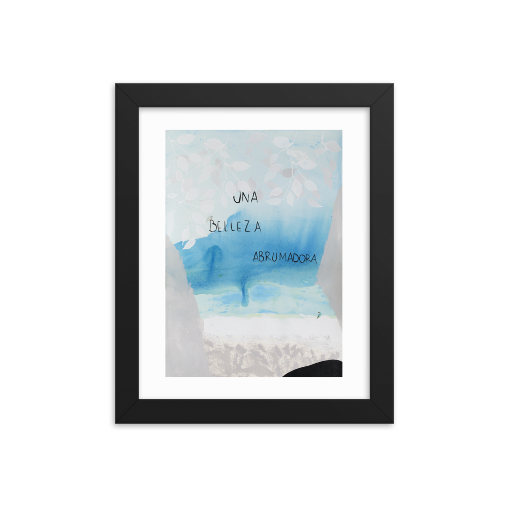 "EL MAR Y YO" - Framed poster