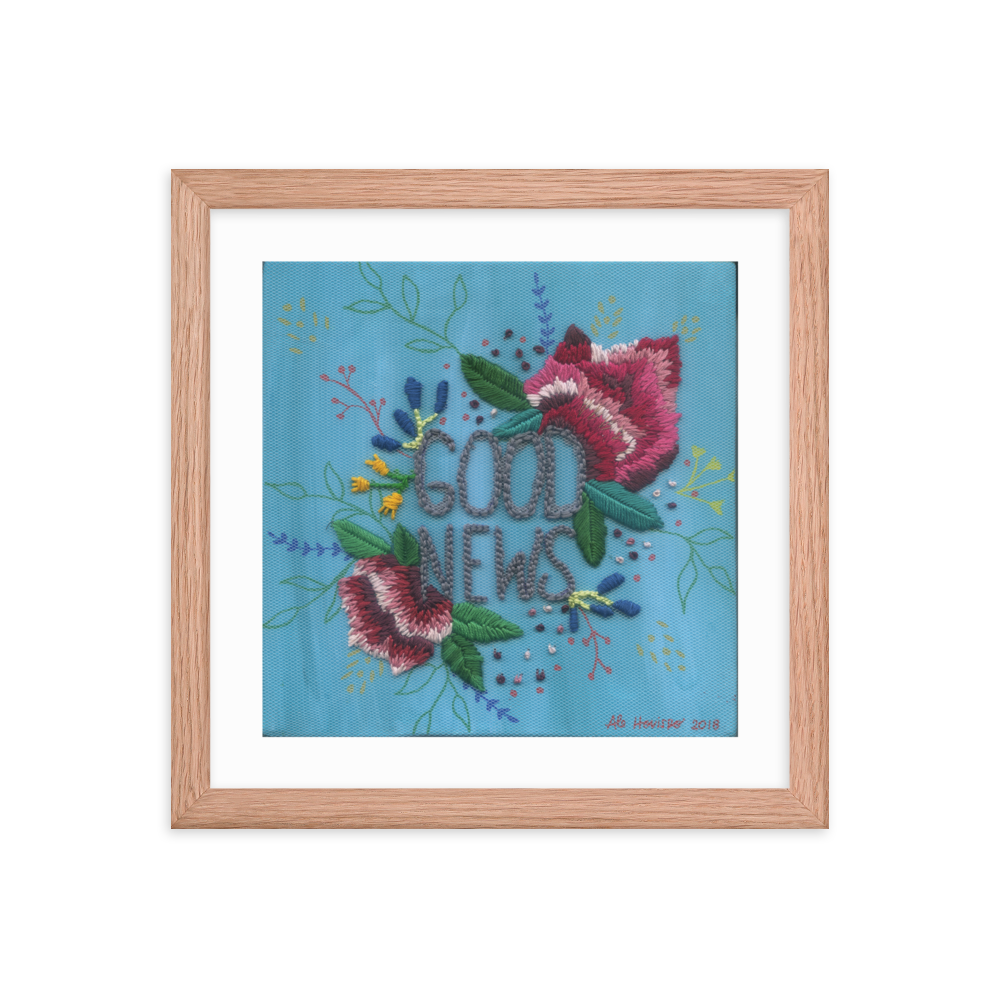 "BUENAS NOTICIAS" - Framed poster