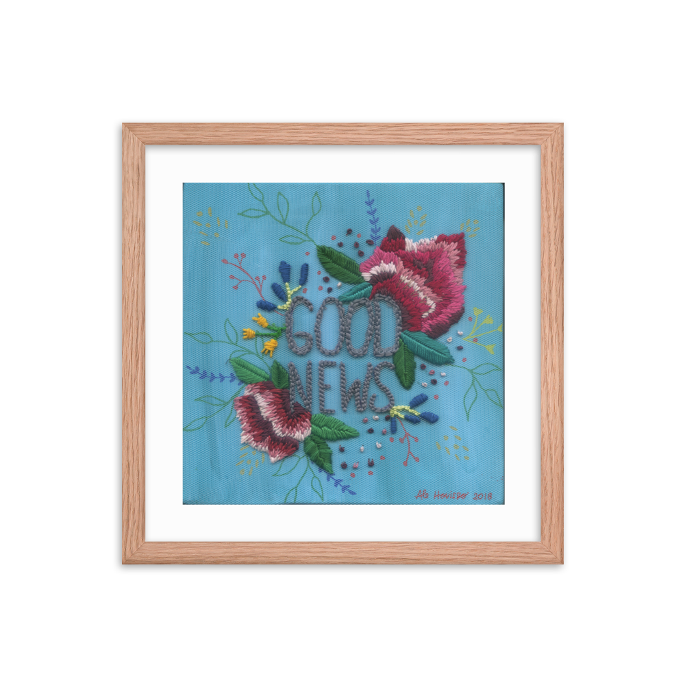 "BUENAS NOTICIAS" - Framed poster