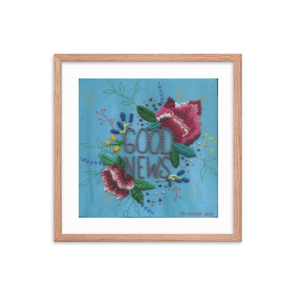 "BUENAS NOTICIAS" - Framed poster