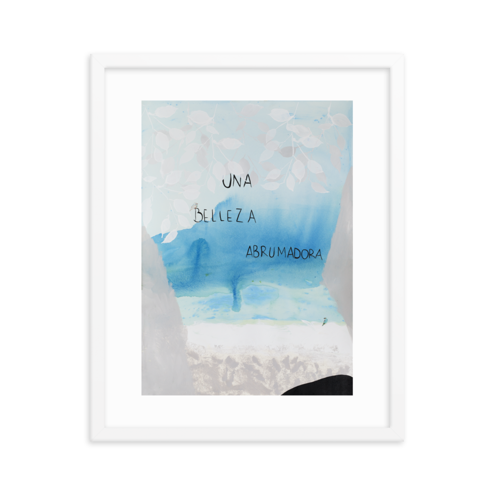 "EL MAR Y YO" - Framed poster