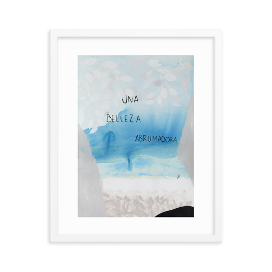"EL MAR Y YO" - Framed poster