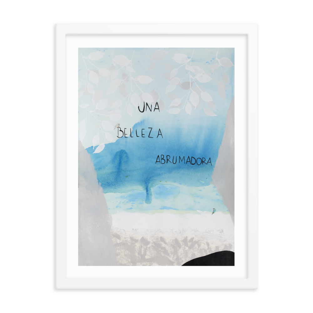 "EL MAR Y YO" - Framed poster