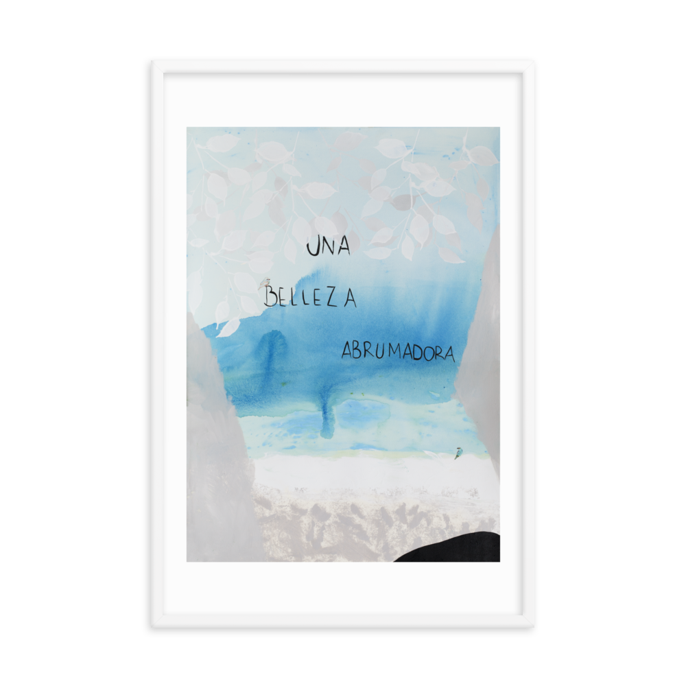 "EL MAR Y YO" - Framed poster