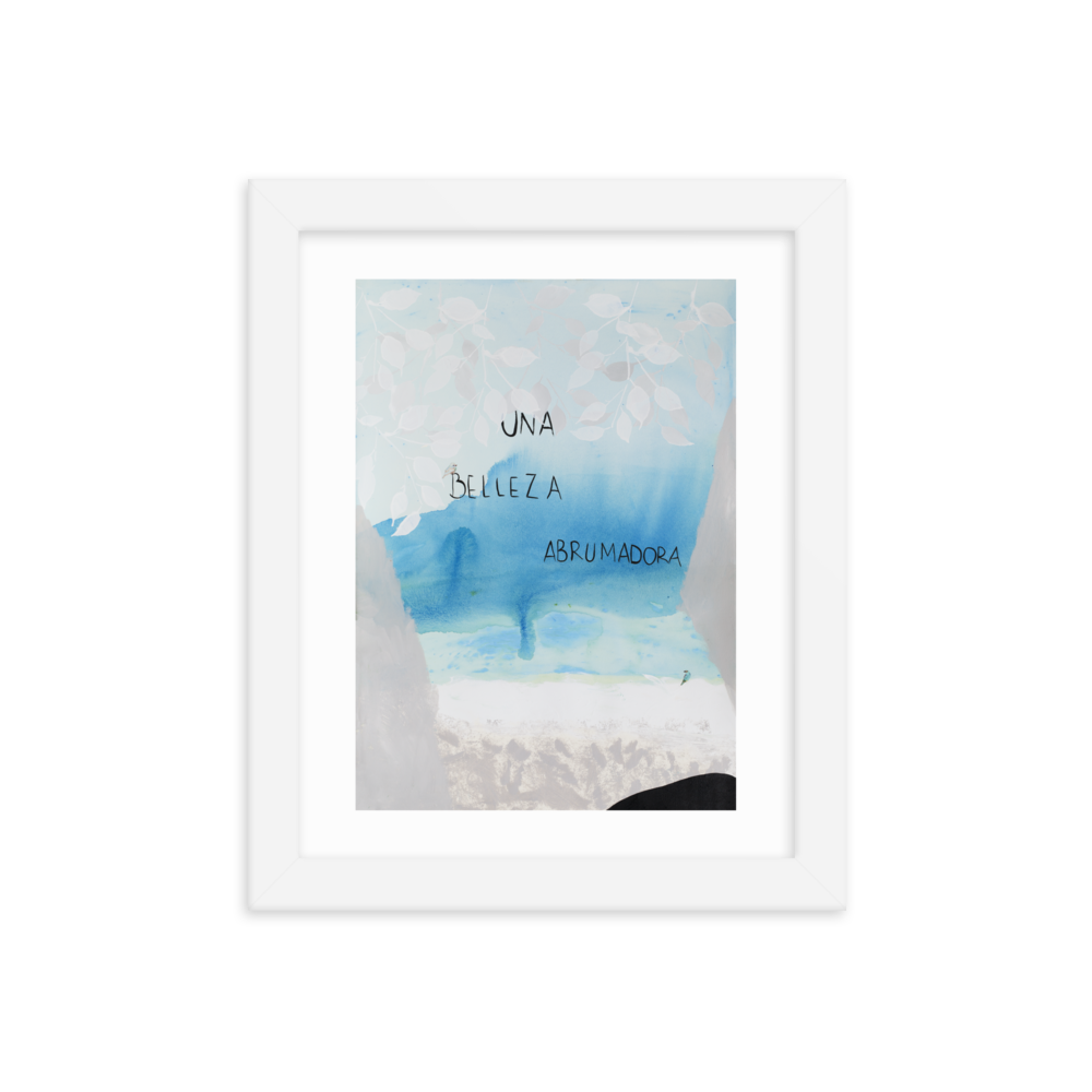 "EL MAR Y YO" - Framed poster