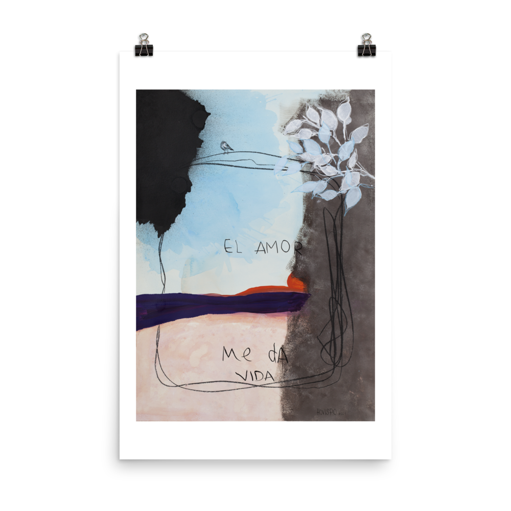 "AVE SOBRE MI" - Poster
