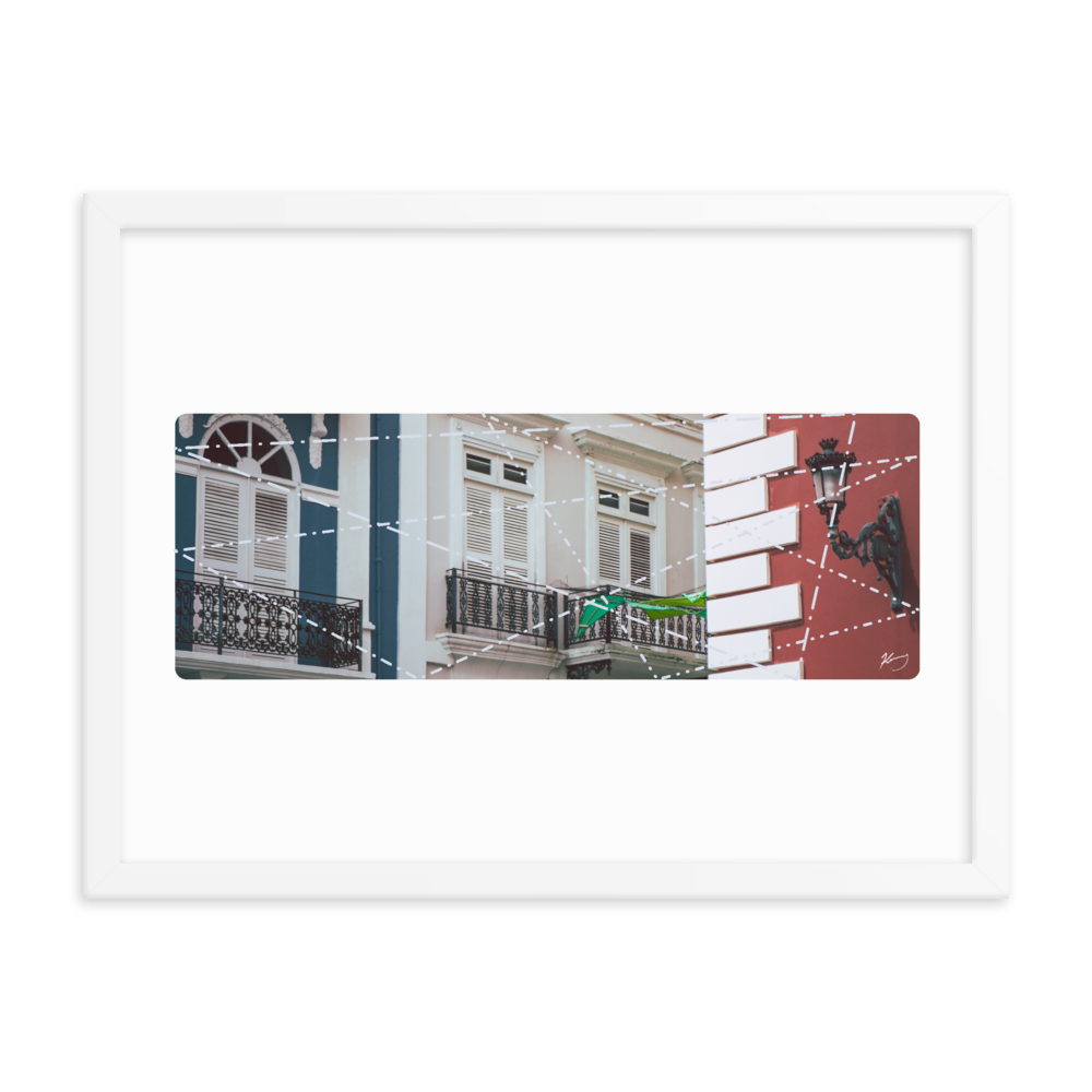 "CALLE DE LA FORTALEZA" - Framed poster