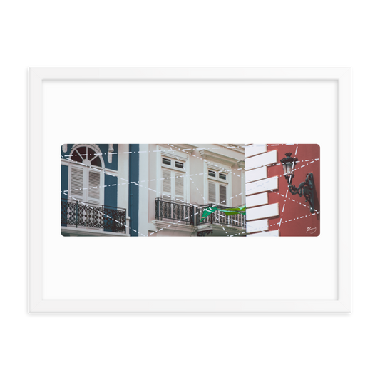 "CALLE DE LA FORTALEZA" - Framed poster