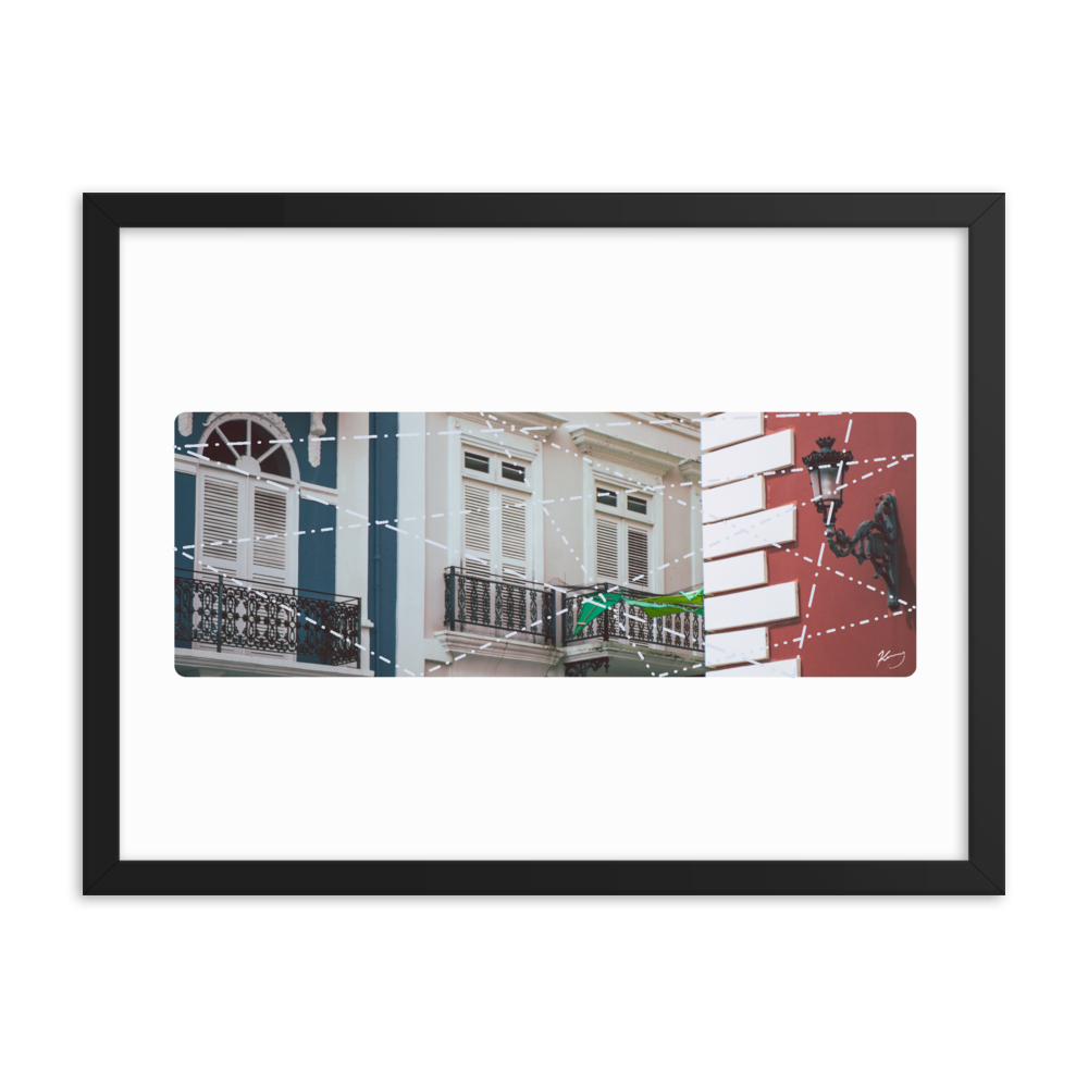 "CALLE DE LA FORTALEZA" - Framed poster