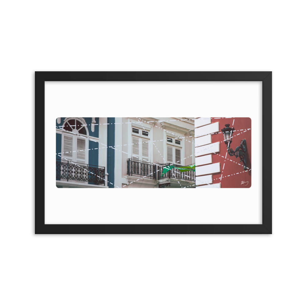 "CALLE DE LA FORTALEZA" - Framed poster