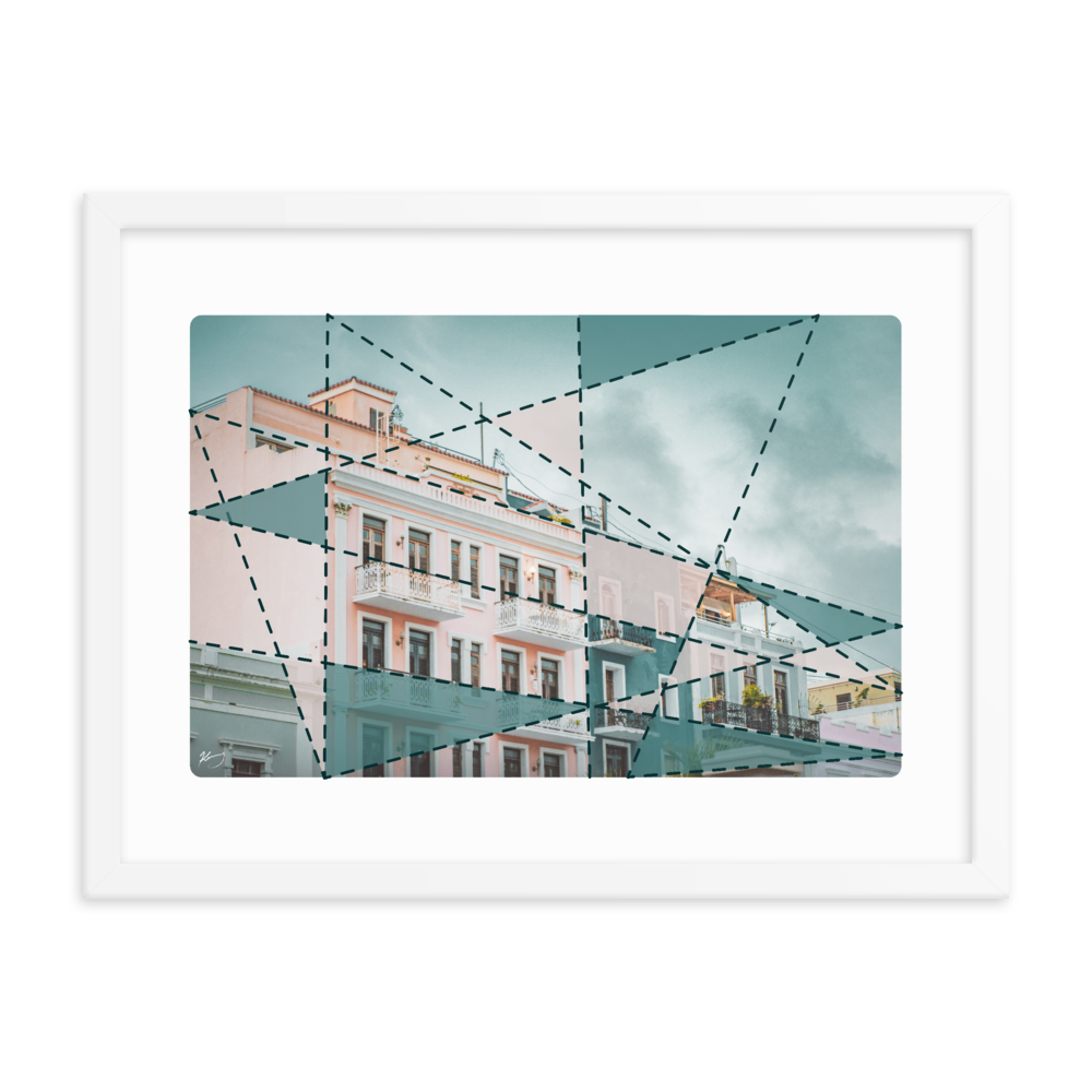 "CALLE DE LA LUNA" - Framed poster