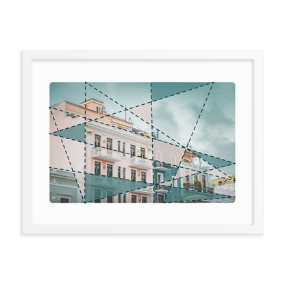 "CALLE DE LA LUNA" - Framed poster