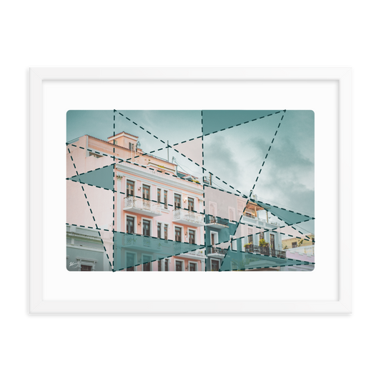 "CALLE DE LA LUNA" - Framed poster