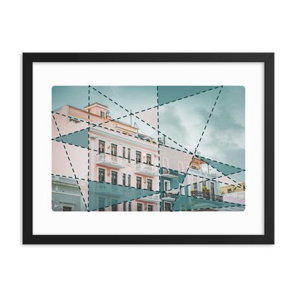 "CALLE DE LA LUNA" - Framed poster
