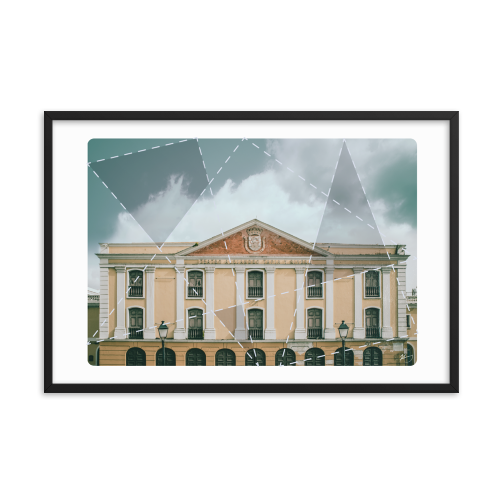"TEATRO TAPIA" - Framed poster