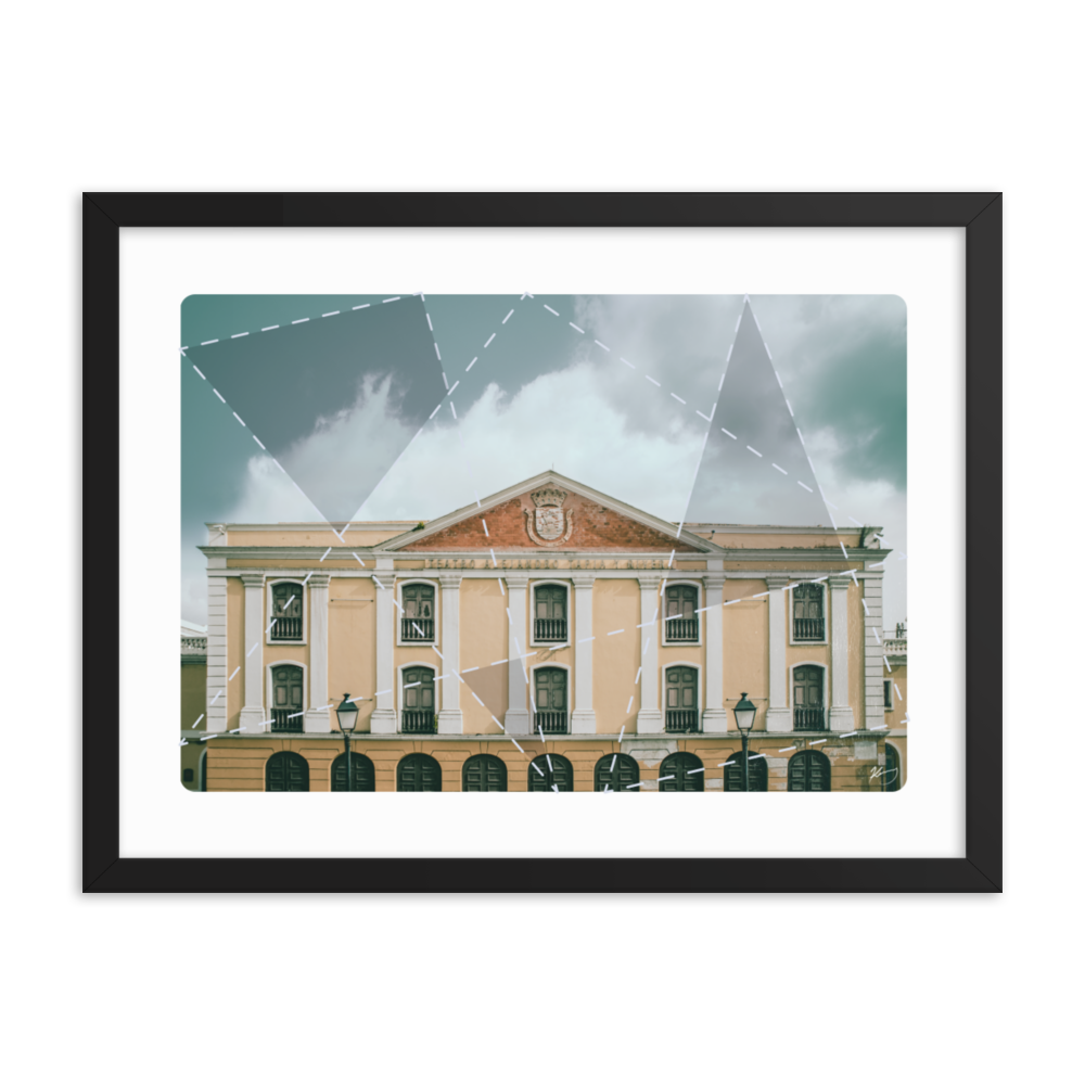 "TEATRO TAPIA" - Framed poster
