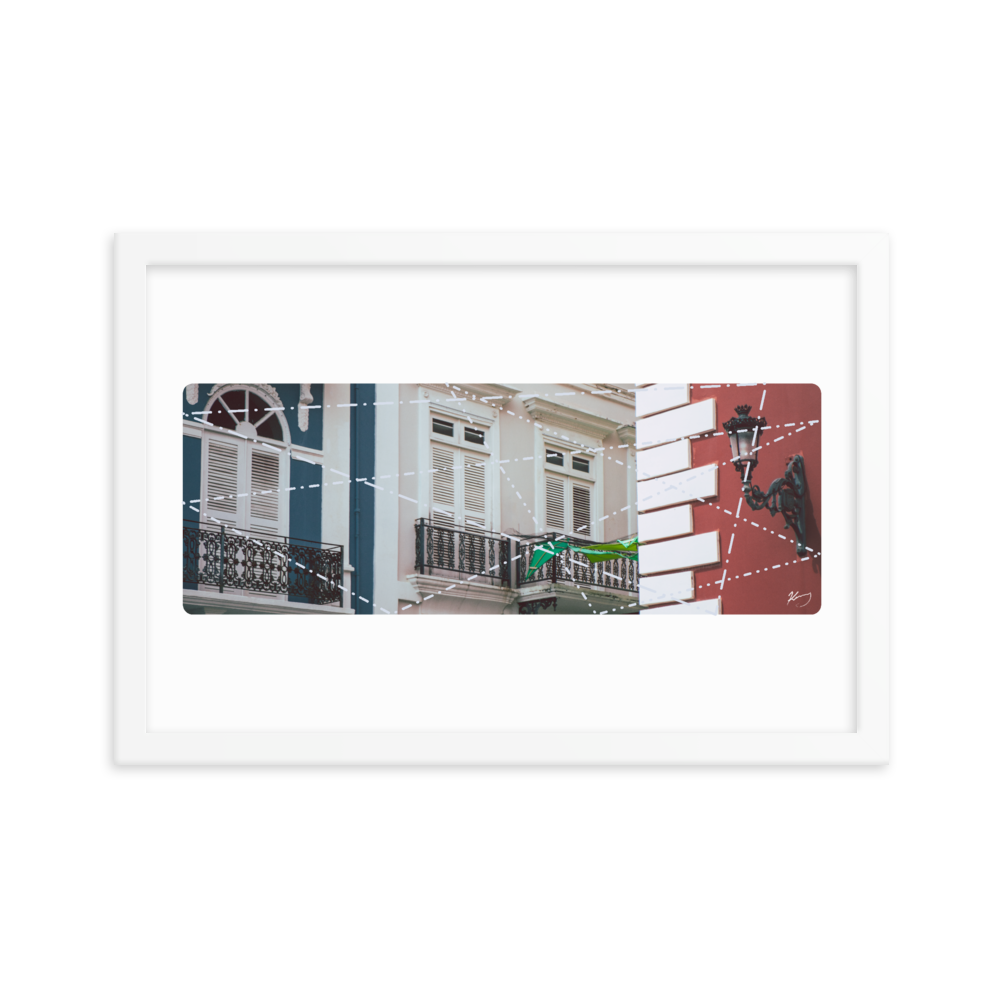 "CALLE DE LA FORTALEZA" - Framed poster