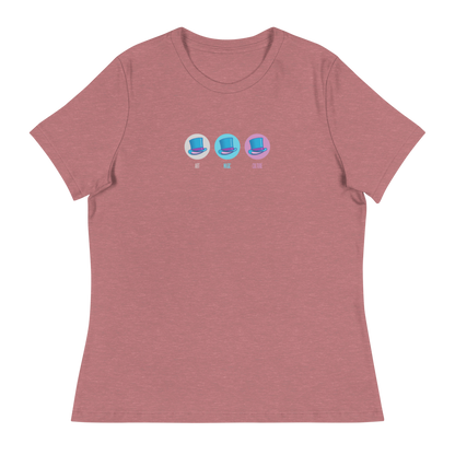 "THREE SELFS" - Women's Relaxed T-Shirt