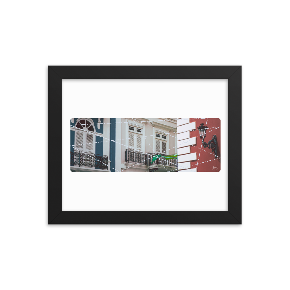 "CALLE DE LA FORTALEZA" - Framed poster