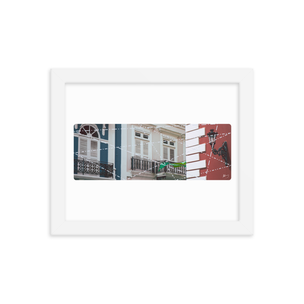 "CALLE DE LA FORTALEZA" - Framed poster
