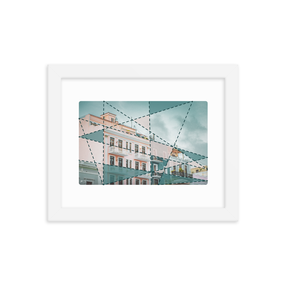 "CALLE DE LA LUNA" - Framed poster