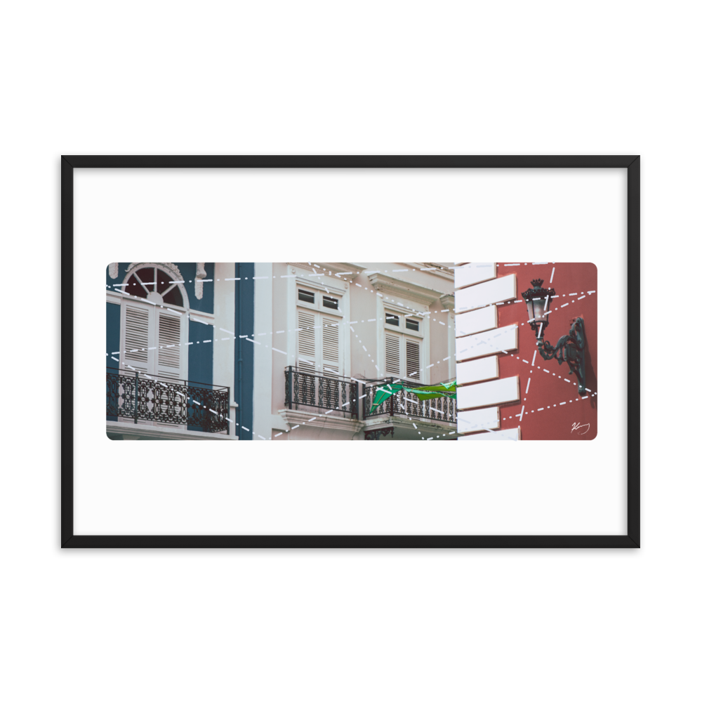 "CALLE DE LA FORTALEZA" - Framed poster