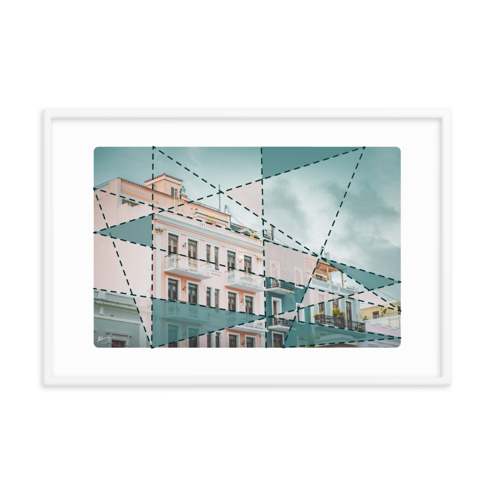 "CALLE DE LA LUNA" - Framed poster
