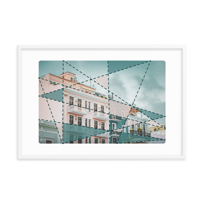 "CALLE DE LA LUNA" - Framed poster