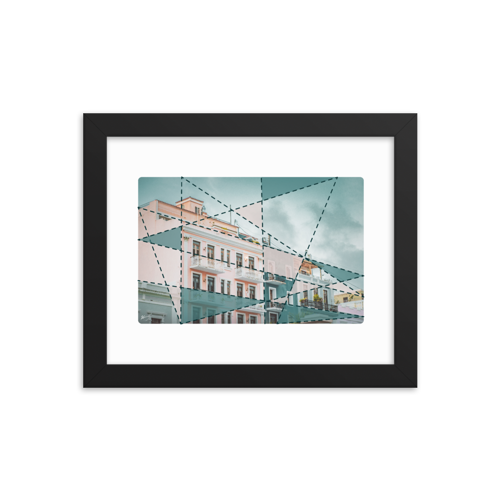 "CALLE DE LA LUNA" - Framed poster