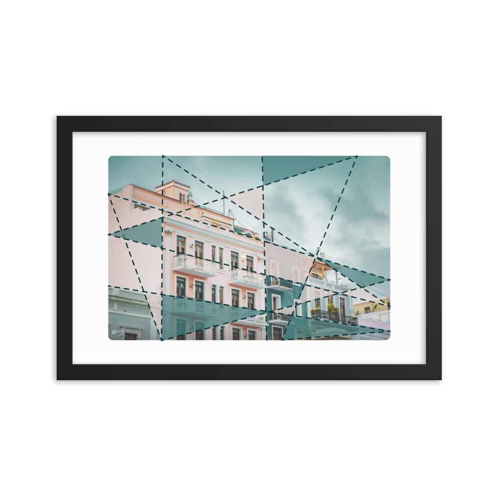 "CALLE DE LA LUNA" - Framed poster