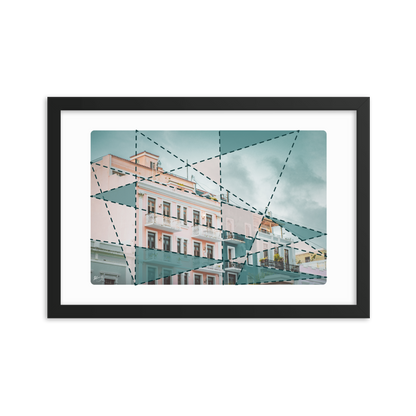 "CALLE DE LA LUNA" - Framed poster